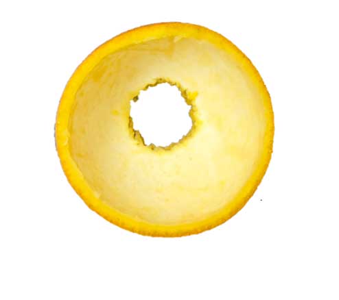 Example of HoLEP of clear citrus peel